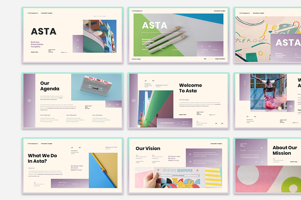 Asta Presentation Template, a Presentation Template by Analogous Temp (Photo 1 of 4)
