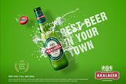 Beer Ad Mockup, an Advertising Mockup by g design (Thumbnail 1 of 3)