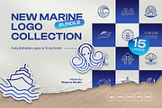 Marine Logo Template Collection, a Branding & Logo Template by Rukuru Studio (Thumbnail 1 of 5)