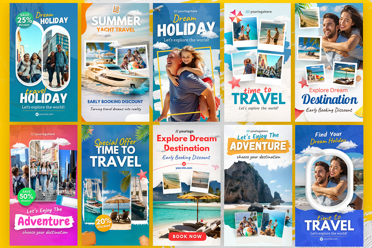 Travel Vacation Canva Reels, a Social Media Template by zokamaric (Photo 2 of 3)