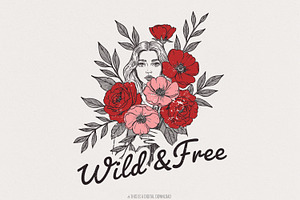 Wild And Free Png, Vintage Retro, an Illustration by SharpMarketplace