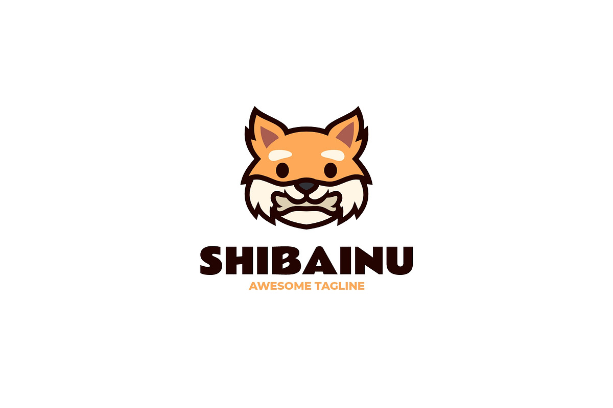Shibainu Simple Mascot Logo, a Branding & Logo Template by Artnivora.Std