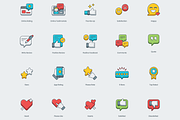 50 Customer Service & Feedback Icons, an Outline Icon by Flat Icons (Thumbnail 2 of 4)