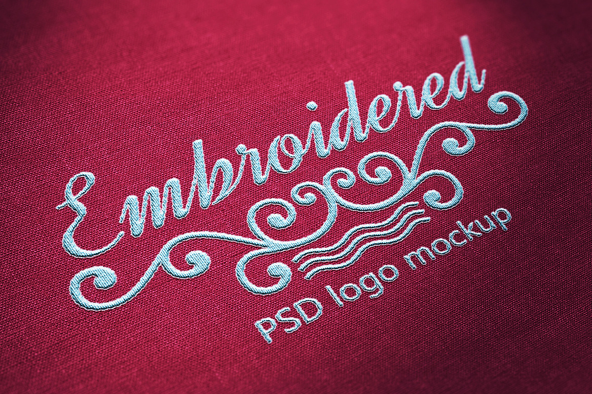 3 x Stiched Logo Mockups, a Product Mockup by GrafxFun (Photo 1 of 3)