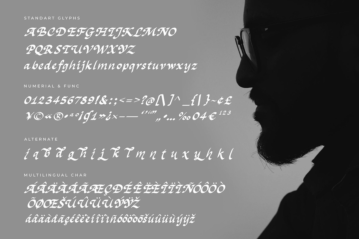 Julian Lucas Display Font, a Blackletter Font by RantautypeStudio (Photo 14 of 15)