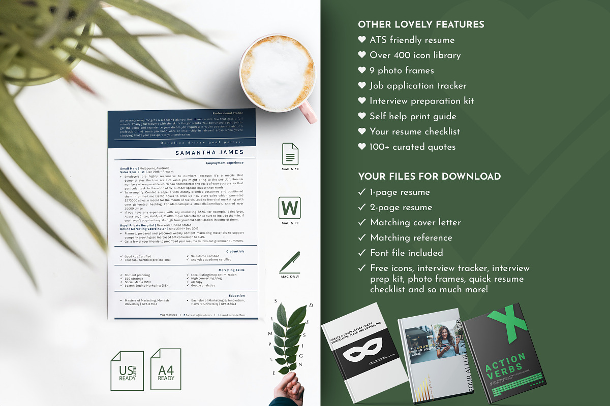 Marketing Resume Template Mac Pages, a Resume Template by Career Canvas (Photo 5 of 11)