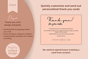Simple thank you card template canva, a Card Template by DesignArts (Thumbnail 1 of 4)