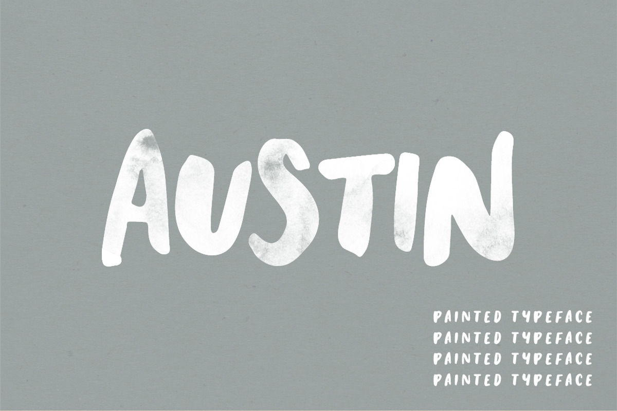 Austin | A Hand Painted Typeface preview 5