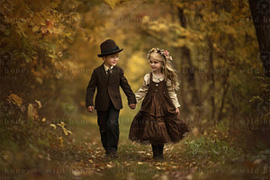Woodland Path Digital Backdrop, a Layer Style Add-On by Wild Honey Design Co.