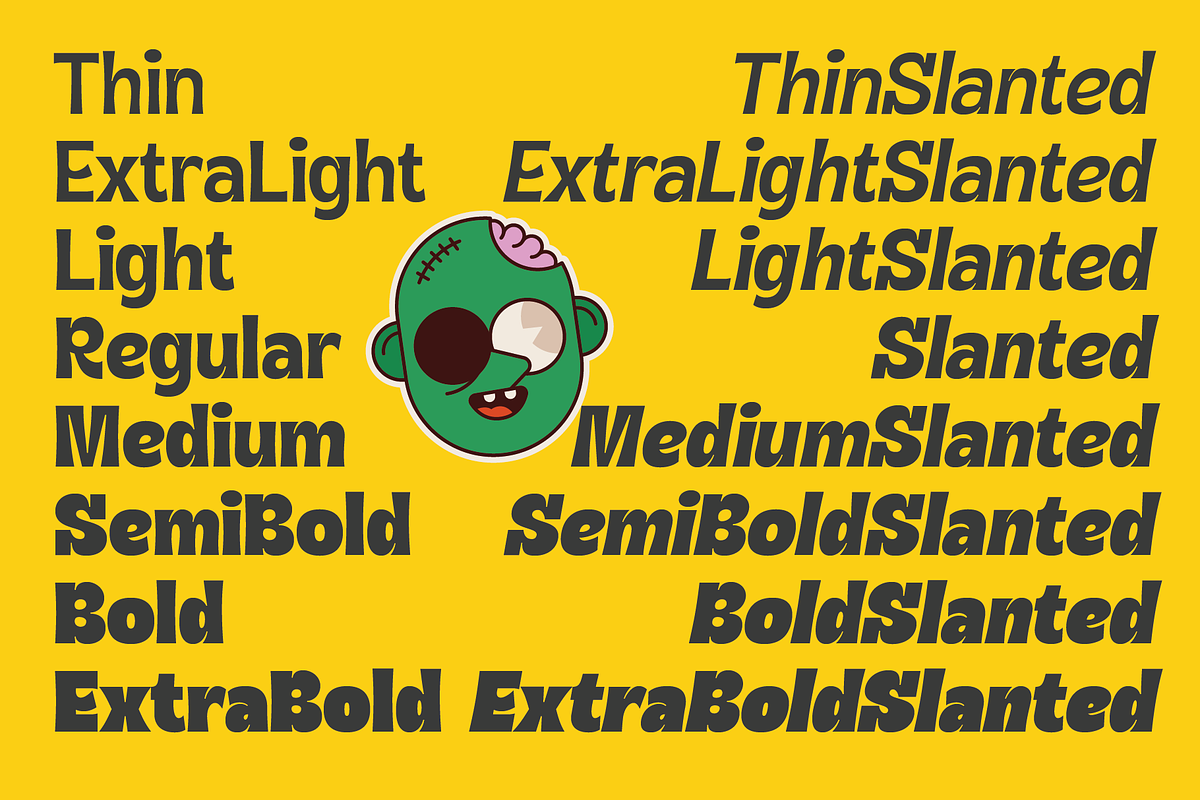 Gilton | Display Font Family, a Sans Serif Font by Jolicia Type (Photo 2 of 17)