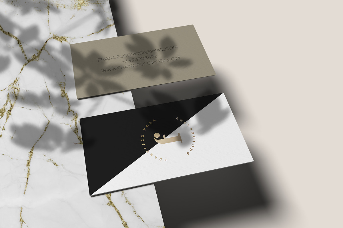 10 Elegant Business Cards Mockup, a Product Mockup by GraphicDash (Photo 2 of 10)