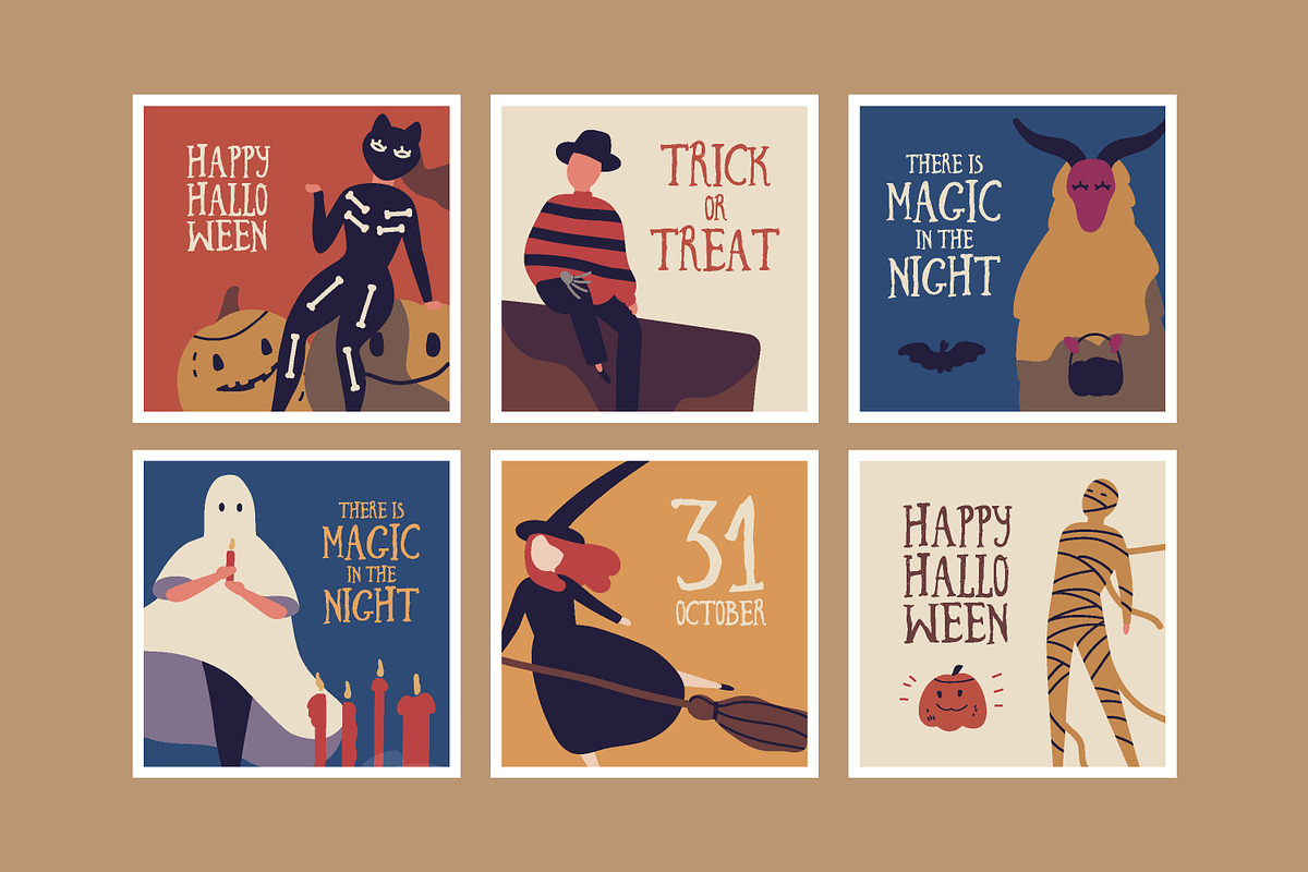Halloween posters, cards, seamless, a Decorative Illustration by Good Studio (Photo 4 of 15)