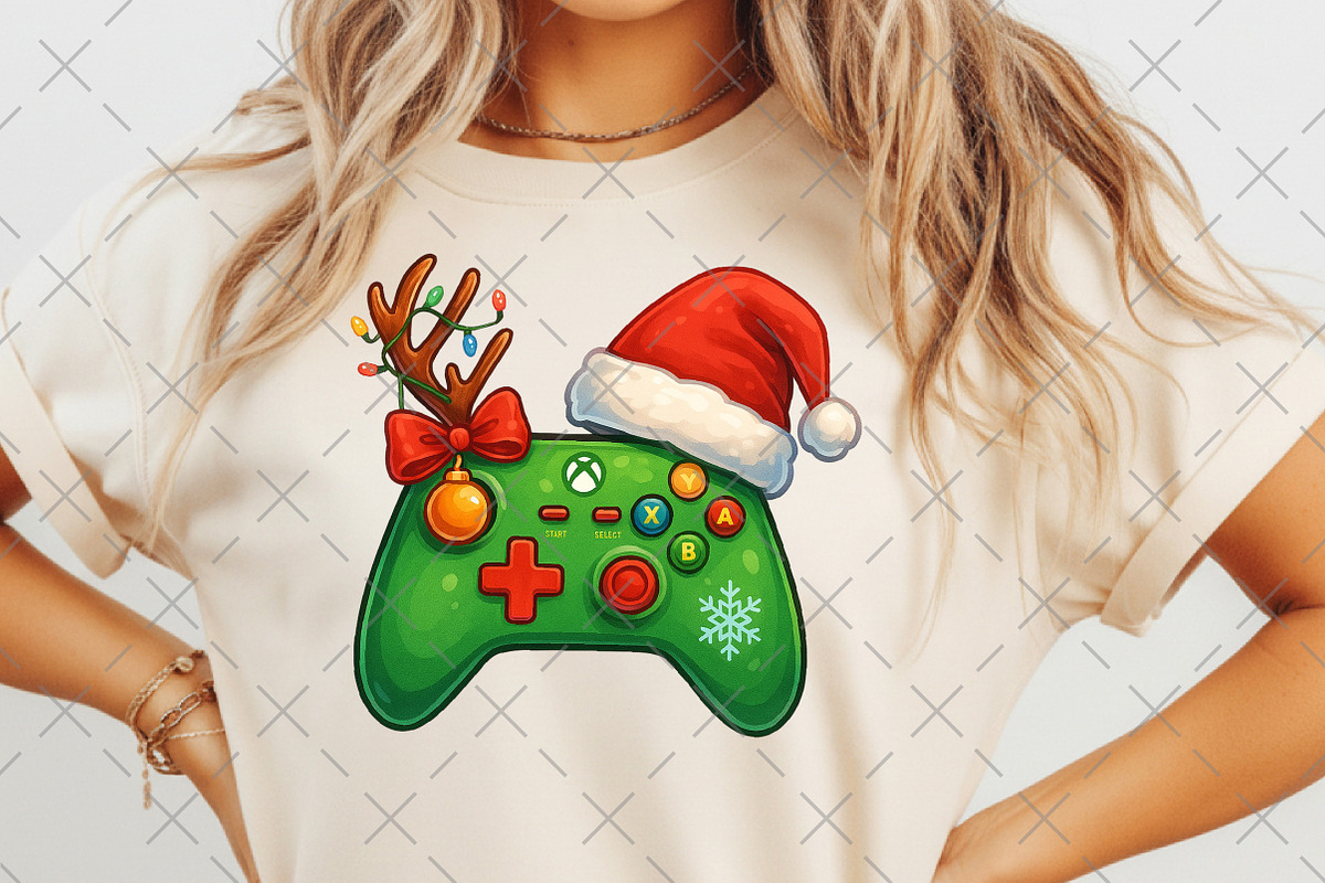 Christmas Game Controller Png, an Illustration by Craft Nest (Photo 3 of 6)