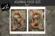 Red Mermaid, Grunge Collage Pages, a Person Illustration by Digital Art Mahdiseño (Thumbnail 8 of 11)