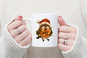 Christmas Robin Bird PNG, an Illustration by Watercolor design (Thumbnail 2 of 6)