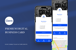 Agency Digital Business Card Canva, a Landing Page Template by batang