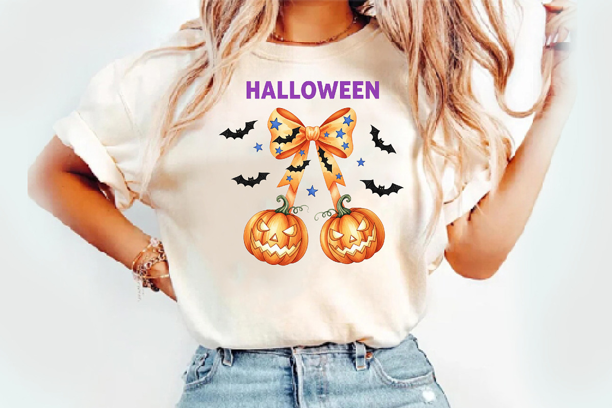 Halloween Pumpkin Cherries, an Illustration by Watercolor design (Photo 2 of 3)