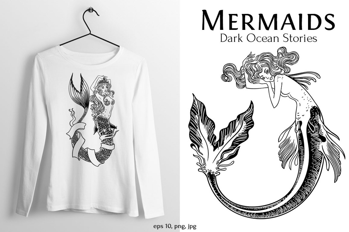 Mermaids. Dark Ocean Stories., an Object Graphic by Anastasia (Photo 5 of 11)