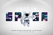Lost In Space. Colored Font (SVG), a Symbol Font by Cosmic Store (Thumbnail 2 of 19)