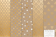 Champagne Gold Foil Digital Papers, a Pattern Graphic by Amanda Ilkov (Thumbnail 3 of 4)