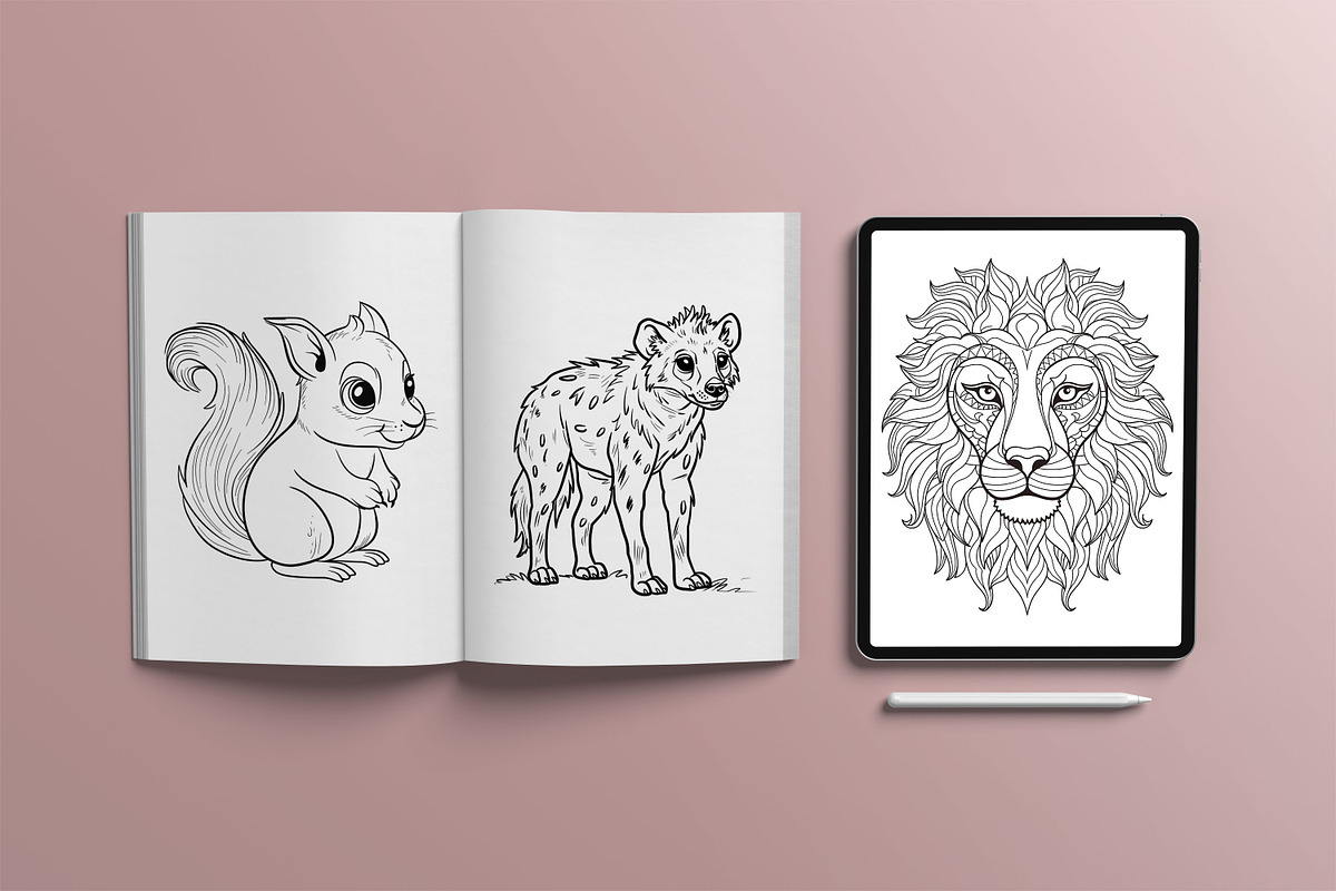 Animal Coloring Page, a Graphic by Forhadx5 (Photo 2 of 10)