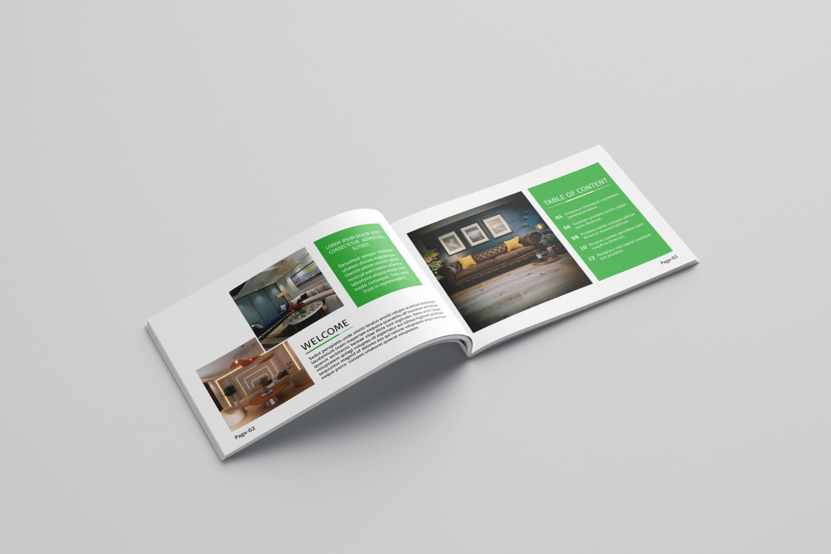 Interior Design Portfolio Brochure, a Brochure Template by retrographix (Photo 5 of 9)
