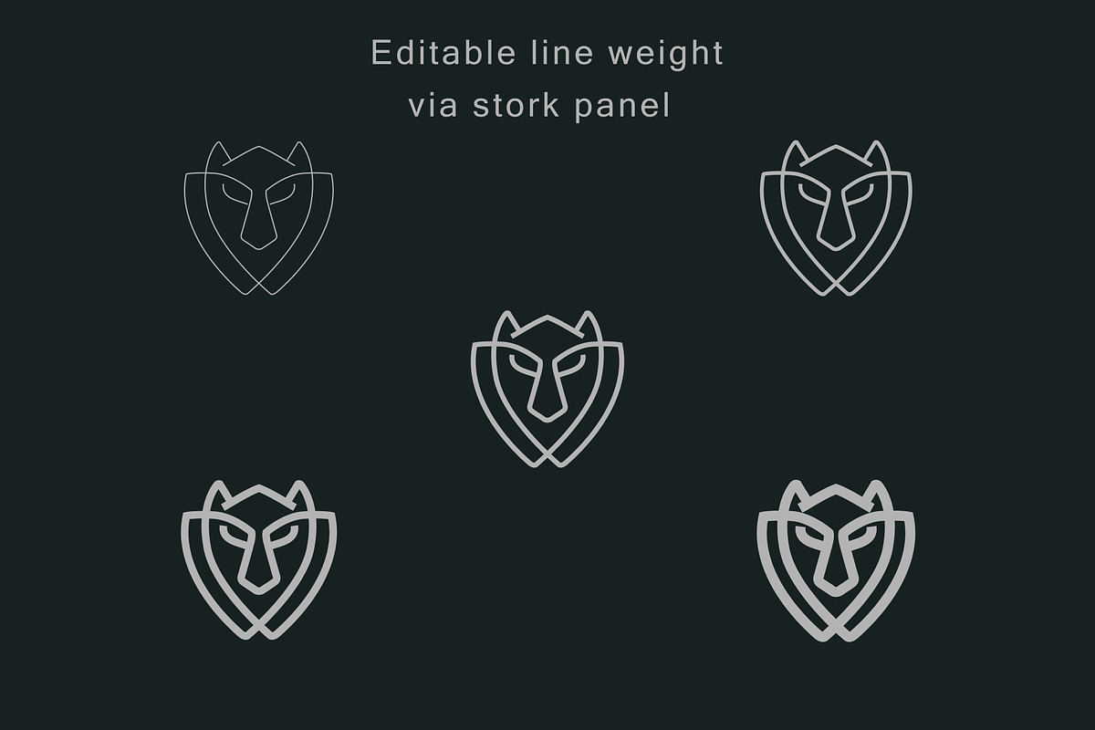 Minimal Wolf Logo Pack, a Branding & Logo Template by Logosava (Photo 4 of 6)