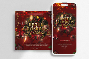 Christmas Party Instagram Banners