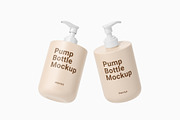 Cosmetic Pump Bottle Mockup, a Cups & Container Mockup by Akebareee (Thumbnail 1 of 3)