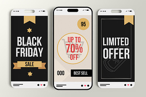 Black Friday Story Design Template, a Social Media Template by MightyDesign