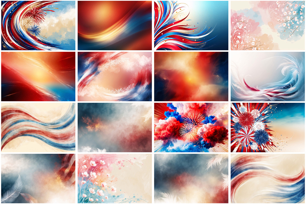 4th of july Digital Paper, a Texture Graphic by Forhadx5 (Photo 7 of 8)