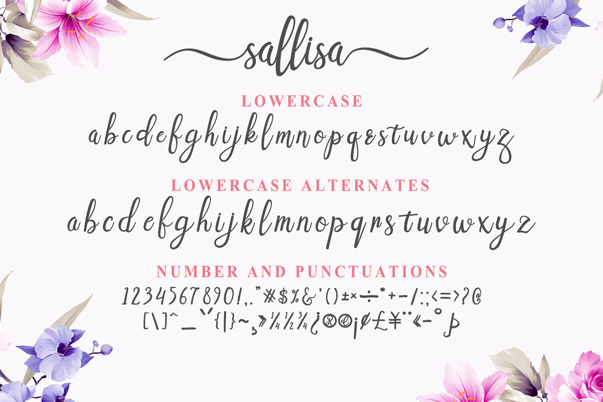 Sallisa | Script Font preview 3