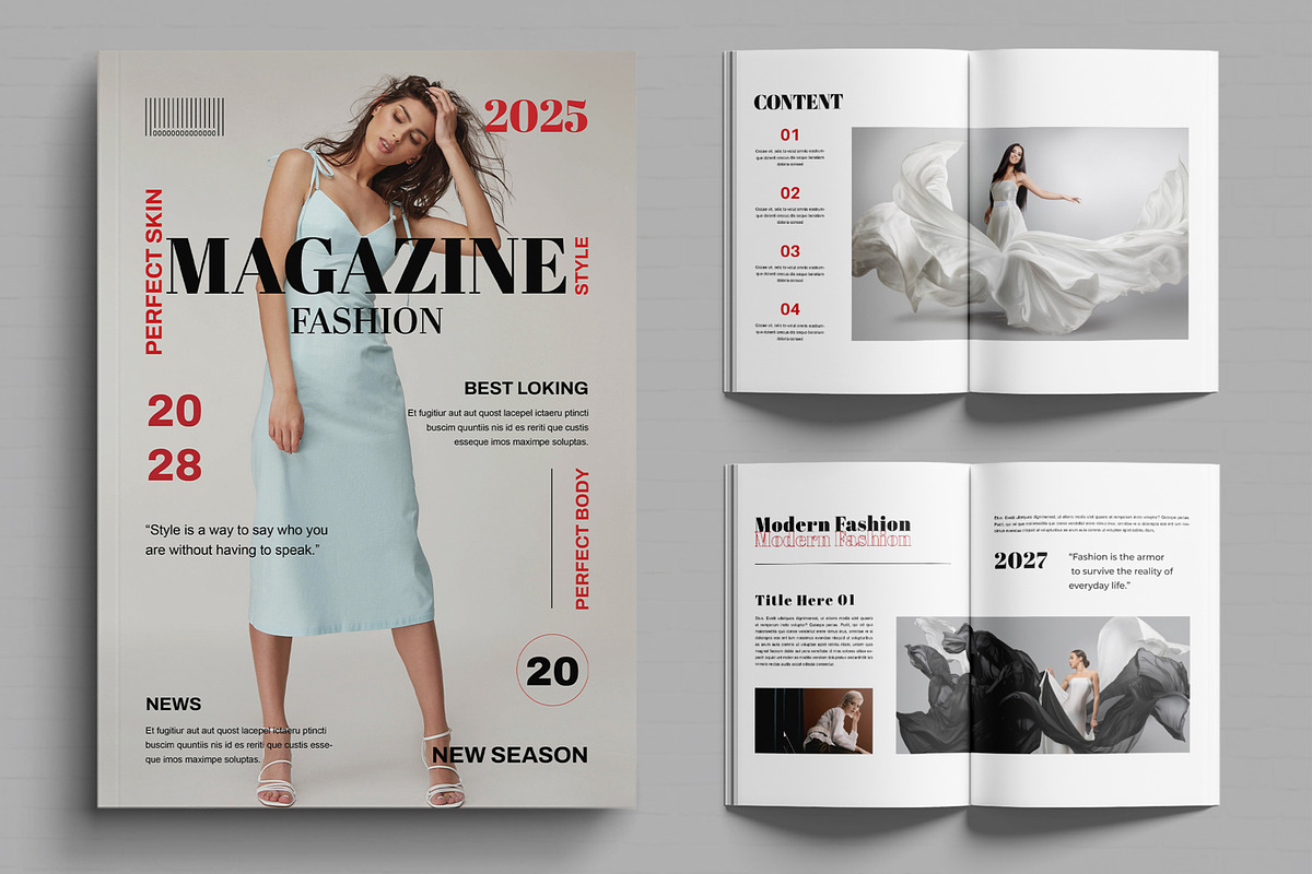 Fashion Magazine Design Template