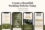 Olive Green Wedding Website, a Landing Page Template by Everyday Perfection (Thumbnail 10 of 10)