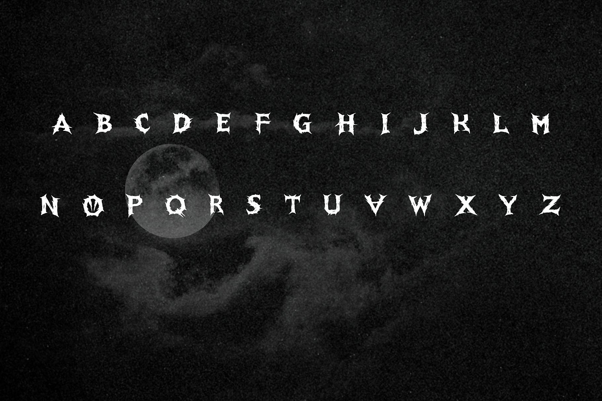 Spikey Scary Horror Font, a Serif Font by LunaCco Design (Photo 4 of 7)