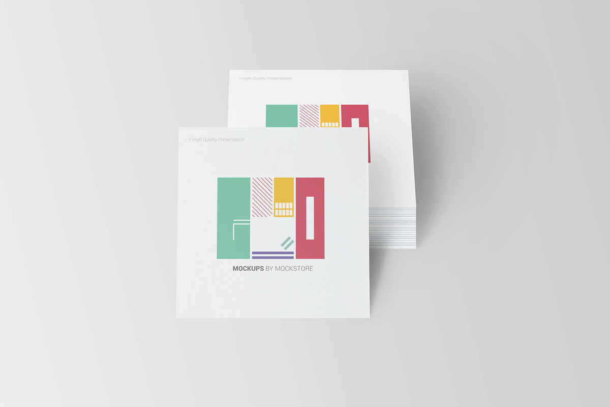 Square Business Card Mockup, a Mockup by Mockstore (Photo 1 of 7)