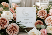 Square Card Mockup Garden Rose, a Product Mockup by TatiMockup (Thumbnail 3 of 5)