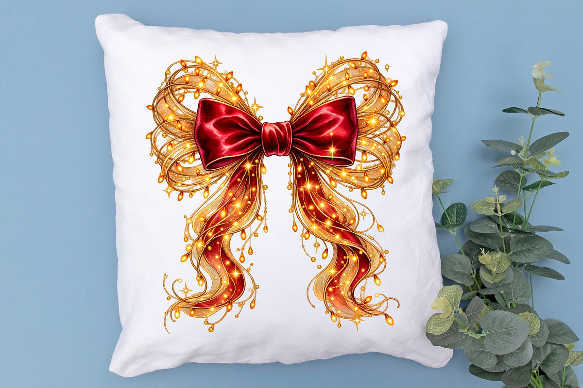 Christmas Red Bow PNG Clipart, an Object Graphic by Zahyl Studio (Photo 7 of 7)