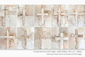 Blush Crosses Paintings