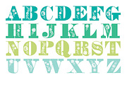 Anna Mea Floral Uppercase Font, a Serif Font by shawnanonna (Thumbnail 2 of 2)