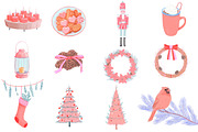 Christmas Winter Watercolor Clipart, an Illustration by Designworld (Thumbnail 2 of 5)