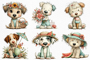 Whimsical Summer Dogs Clipart, an Illustration by Craft Nest (Thumbnail 3 of 11)