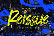 Reissue – Rough Brush Font, a Handwritten Font by Almarkhatype (Thumbnail 1 of 8)
