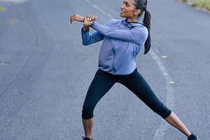 Young slim female warming up, a Sports & Recreation Photo by Artem Varnitsin