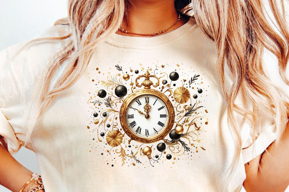 Golden and Black New Year Sublimatio, an Illustration by DreamCafeArt (Photo 5 of 6)