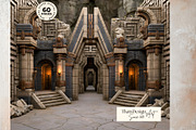 Crystal Beast Realms Backdrops, a Decorative Illustration by ThatsDesignArt (Thumbnail 15 of 15)