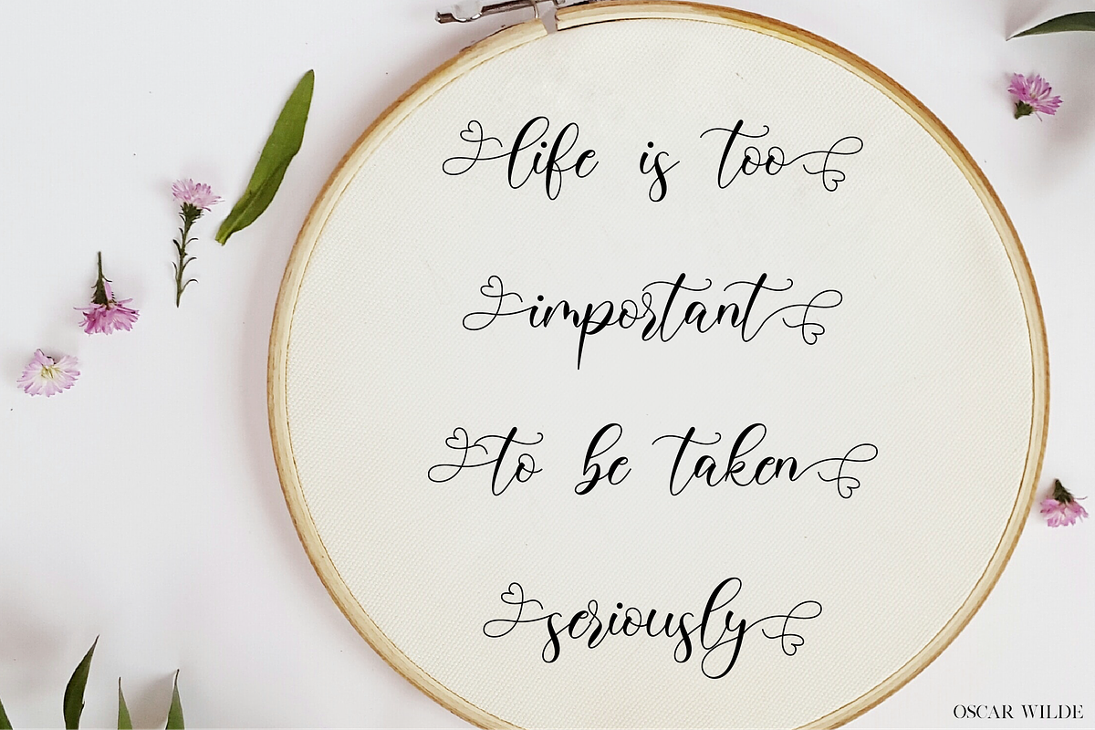 Belisha - A Lovely Script Font, a Script Font by Nissa Studio (Photo 9 of 12)
