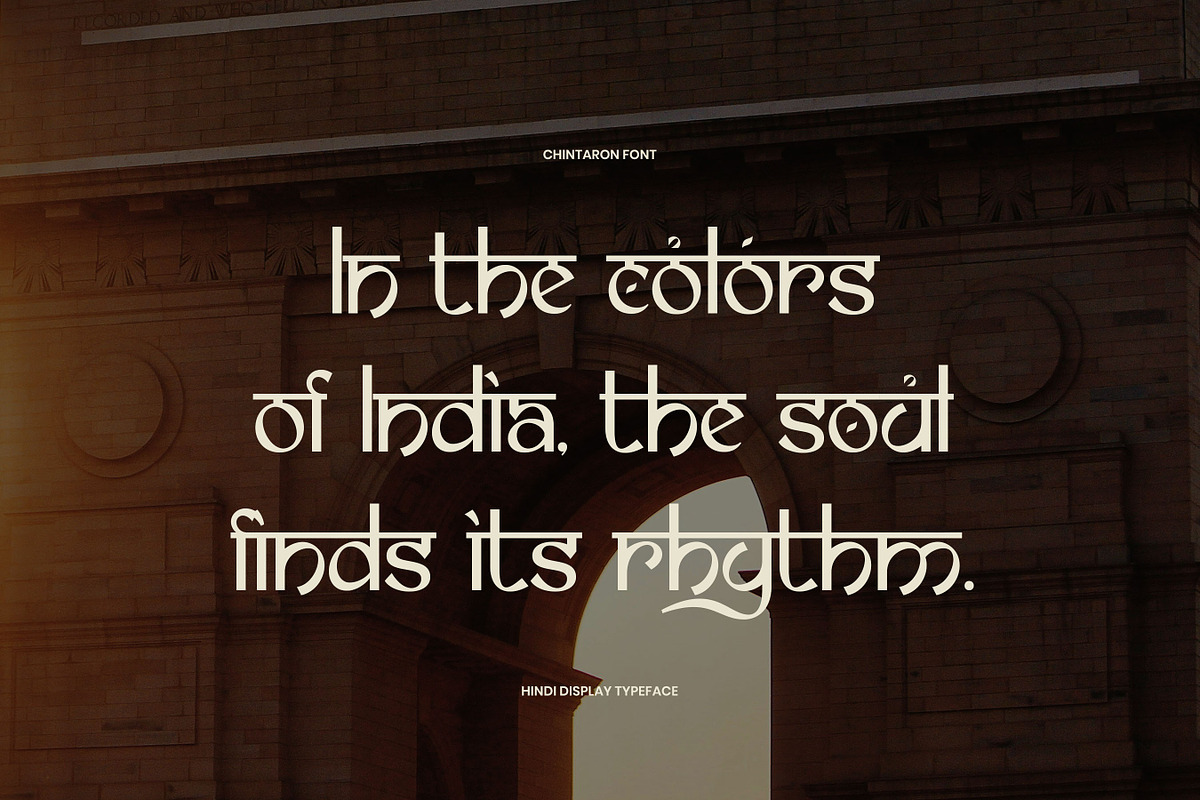 Chintaron - Hindi Display Font, a Font by Flawless And Co (Photo 7 of 10)