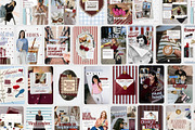 Bold Burgundy Instagram Post, a Social Media Template by CreativeTempHub (Thumbnail 1 of 9)