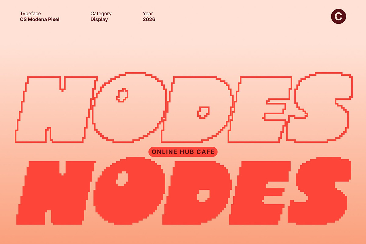 CS Modena Pixel, a Sans Serif Font by Craft Supply Co. (Photo 4 of 8)